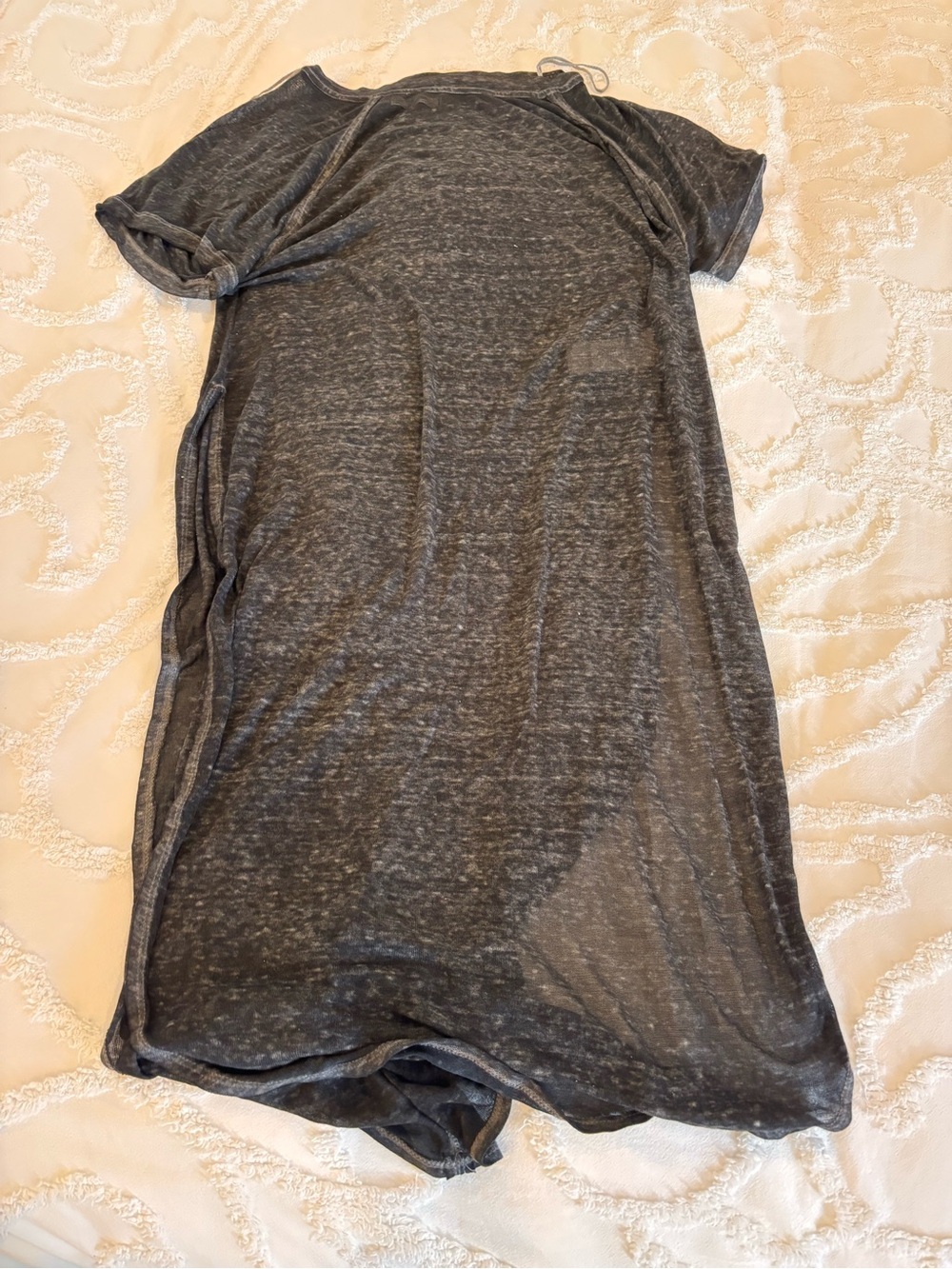 We The Free Women's Charcoal Heather Short Sleeve Tee Dress